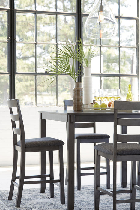 Bridson Counter Height Dining Table and Bar Stools (Set of 5) - CasaBella Furniture (San Antonio, TX)