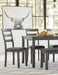 Bridson Dining Table and Chairs with Bench (Set of 6) - CasaBella Furniture (San Antonio, TX)
