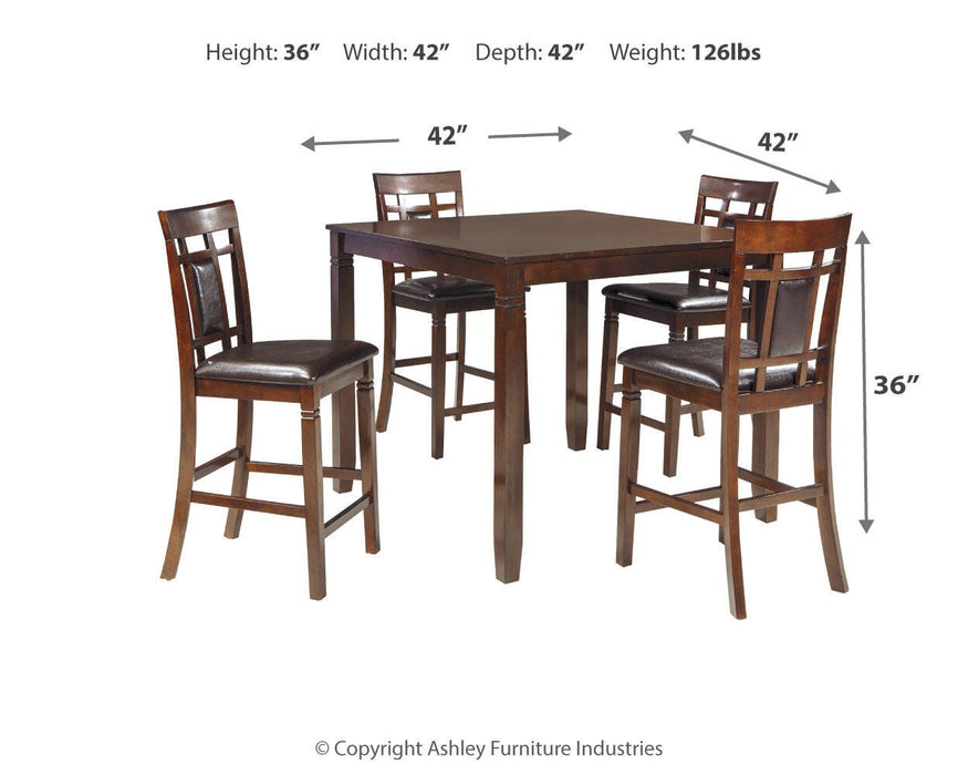Bennox Counter Height Dining Table and Bar Stools (Set of 5) - CasaBella Furniture (San Antonio, TX)