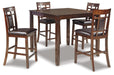 Bennox Counter Height Dining Table and Bar Stools (Set of 5) - CasaBella Furniture (San Antonio, TX)