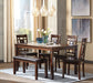 Bennox Dining Table and Chairs with Bench (Set of 6) - CasaBella Furniture (San Antonio, TX)