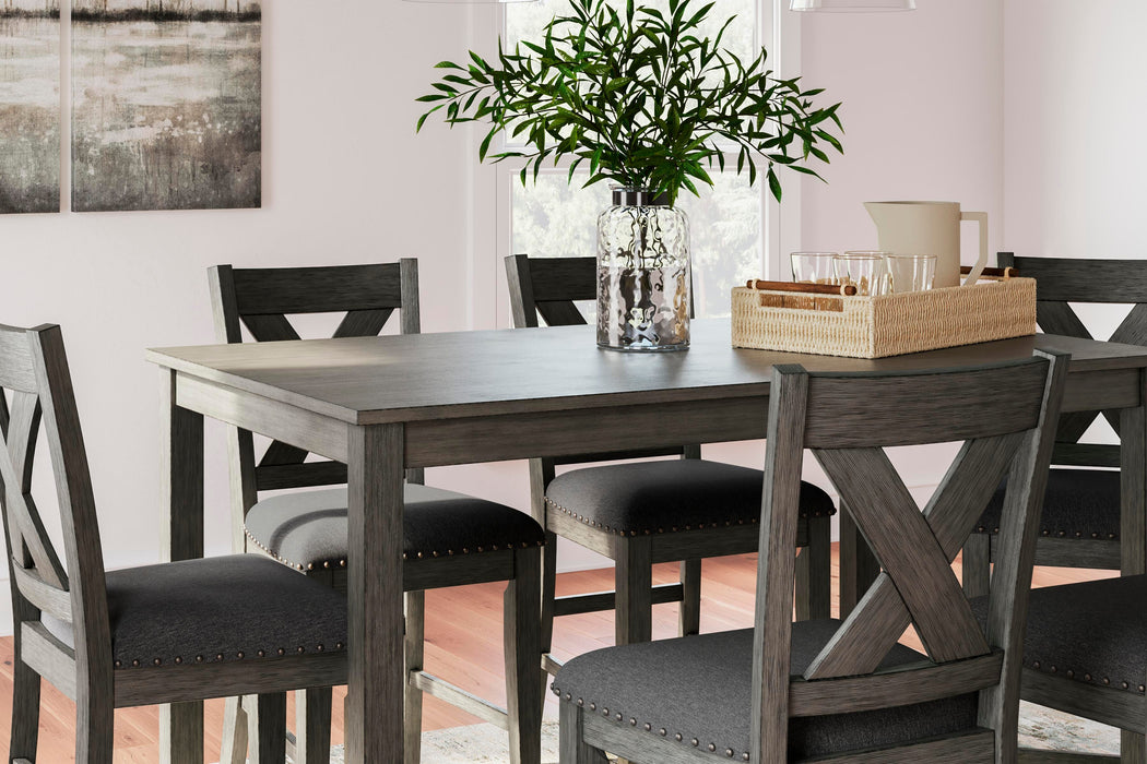Caitbrook Counter Height Dining Table and Bar Stools (Set of 7) - CasaBella Furniture (San Antonio, TX)