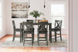 Caitbrook Counter Height Dining Table and Bar Stools (Set of 7) - CasaBella Furniture (San Antonio, TX)