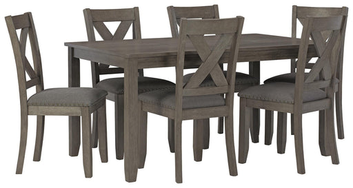 Caitbrook Dining Table and Chairs (Set of 7) - CasaBella Furniture (San Antonio, TX)