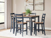 Gesthaven Counter Height Dining Table and 4 Barstools (Set of 5) - CasaBella Furniture (San Antonio, TX)