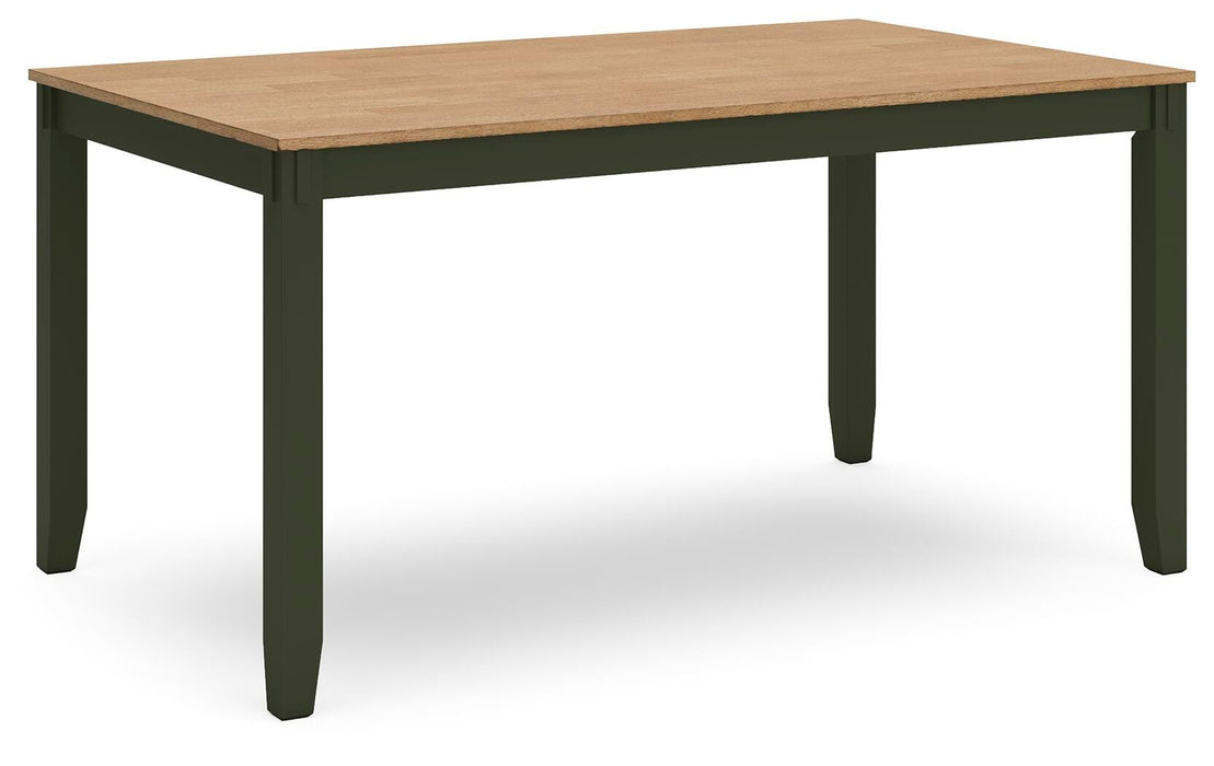 Gesthaven Dining Table with 4 Chairs and Bench (Set of 6) - CasaBella Furniture (San Antonio, TX)