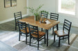 Blondon Dining Table and 6 Chairs (Set of 7) - CasaBella Furniture (San Antonio, TX)