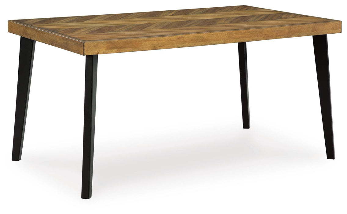 Blondon Dining Table and 6 Chairs (Set of 7) - CasaBella Furniture (San Antonio, TX)