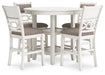 Erinberg Counter Height Dining Table and 4 Barstools (Set of 5) - CasaBella Furniture (San Antonio, TX)