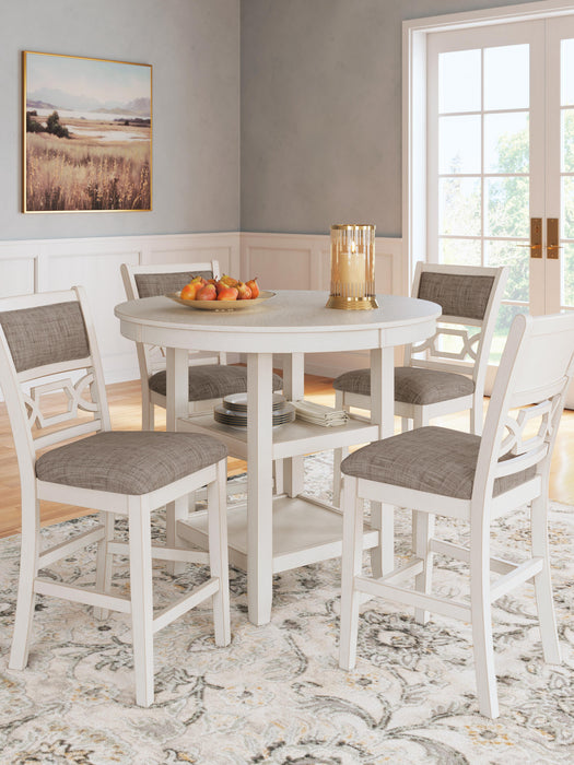 Erinberg Counter Height Dining Table and 4 Barstools (Set of 5) - CasaBella Furniture (San Antonio, TX)