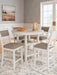 Erinberg Counter Height Dining Table and 4 Barstools (Set of 5) - CasaBella Furniture (San Antonio, TX)