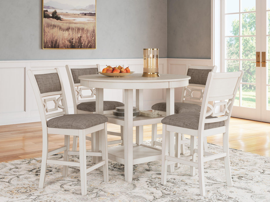 Erinberg Counter Height Dining Table and 4 Barstools (Set of 5) - CasaBella Furniture (San Antonio, TX)