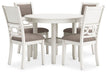 Erinberg Dining Table and 4 Chairs (Set of 5) - CasaBella Furniture (San Antonio, TX)