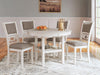 Erinberg Dining Table and 4 Chairs (Set of 5) - CasaBella Furniture (San Antonio, TX)