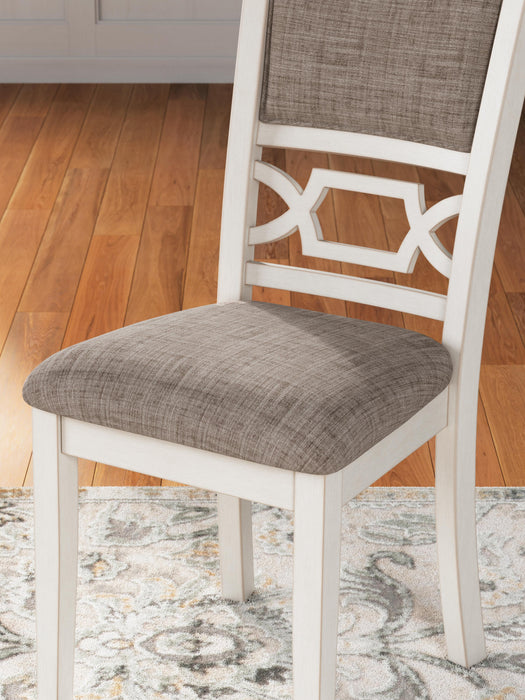 Erinberg Dining Table and 4 Chairs and Bench (Set of 6) - CasaBella Furniture (San Antonio, TX)