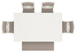 Erinberg Dining Table and 4 Chairs and Bench (Set of 6) - CasaBella Furniture (San Antonio, TX)