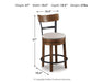 Valebeck Counter Height Bar Stool - CasaBella Furniture (San Antonio, TX)