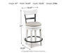 Valebeck Counter Height Bar Stool - CasaBella Furniture (San Antonio, TX)
