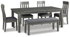 Hallanden Dining Room Set - CasaBella Furniture (San Antonio, TX)