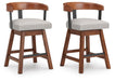 Ralene Counter Height Barstool (Set of 2) - CasaBella Furniture (San Antonio, TX)