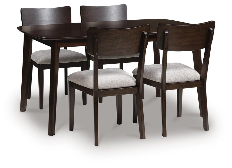 Mallenette Dining Table and 4 Chairs (Set of 5) - CasaBella Furniture (San Antonio, TX)