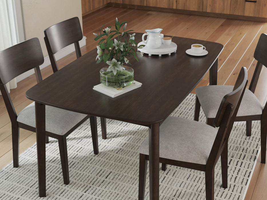 Mallenette Dining Table and 4 Chairs (Set of 5) - CasaBella Furniture (San Antonio, TX)