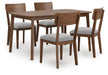 Tameride Dining Table and 4 Chairs (Set of 5) - CasaBella Furniture (San Antonio, TX)