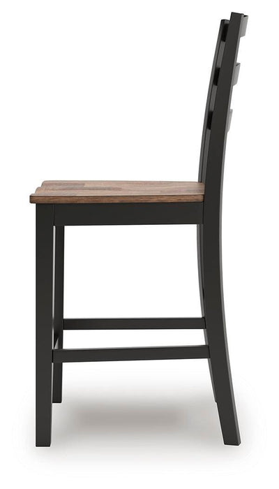 Wildenauer Counter Height Barstool - CasaBella Furniture (San Antonio, TX)
