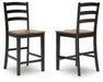 Wildenauer Counter Height Barstool - CasaBella Furniture (San Antonio, TX)