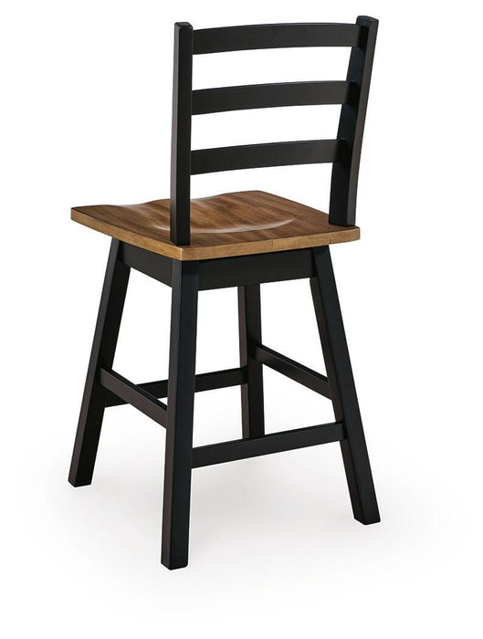 Wildenauer Counter Height Swivel Barstool - CasaBella Furniture (San Antonio, TX)