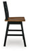 Wildenauer Counter Height Swivel Barstool - CasaBella Furniture (San Antonio, TX)