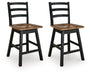 Wildenauer Counter Height Swivel Barstool - CasaBella Furniture (San Antonio, TX)