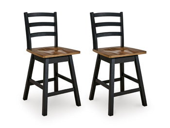 Wildenauer Counter Height Swivel Barstool - CasaBella Furniture (San Antonio, TX)