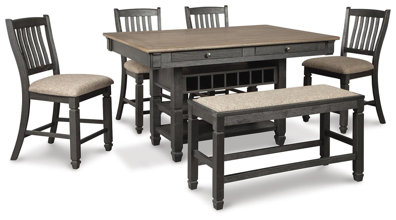 Tyler Creek Counter Height Dining Set - CasaBella Furniture (San Antonio, TX)