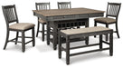 Tyler Creek Counter Height Dining Set - CasaBella Furniture (San Antonio, TX)