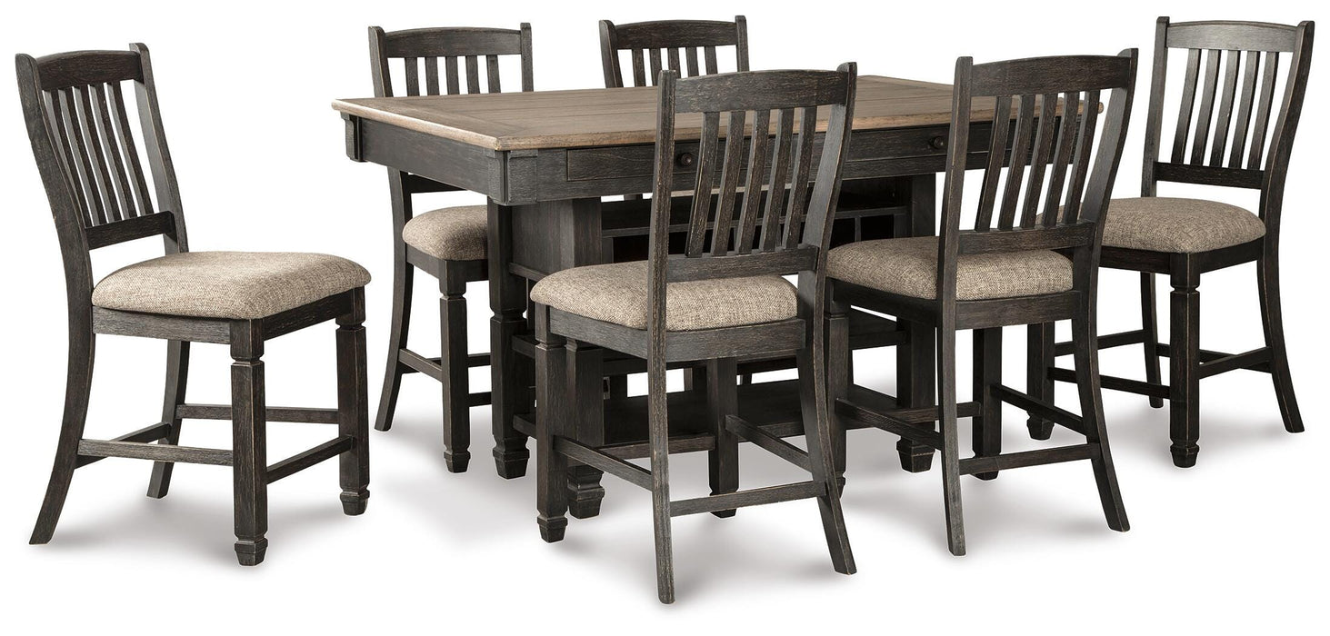 Tyler Creek Counter Height Dining Set - CasaBella Furniture (San Antonio, TX)