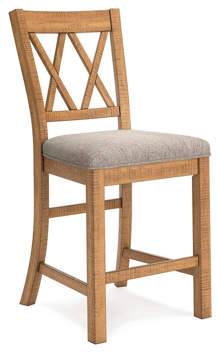 Havonplane Counter Height Barstool - CasaBella Furniture (San Antonio, TX)