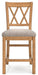 Havonplane Counter Height Barstool - CasaBella Furniture (San Antonio, TX)