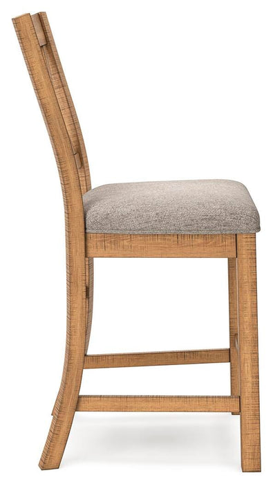 Havonplane Counter Height Barstool - CasaBella Furniture (San Antonio, TX)