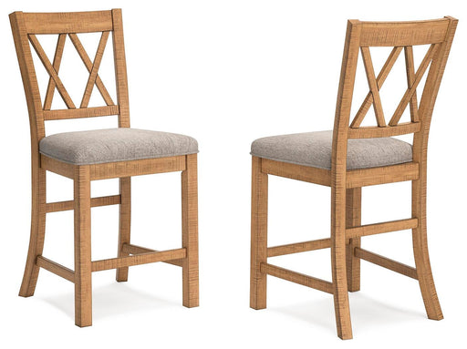 Havonplane Counter Height Barstool - CasaBella Furniture (San Antonio, TX)