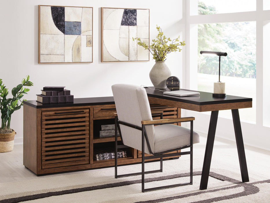Kallari Credenza with Desk Return - CasaBella Furniture (San Antonio, TX)