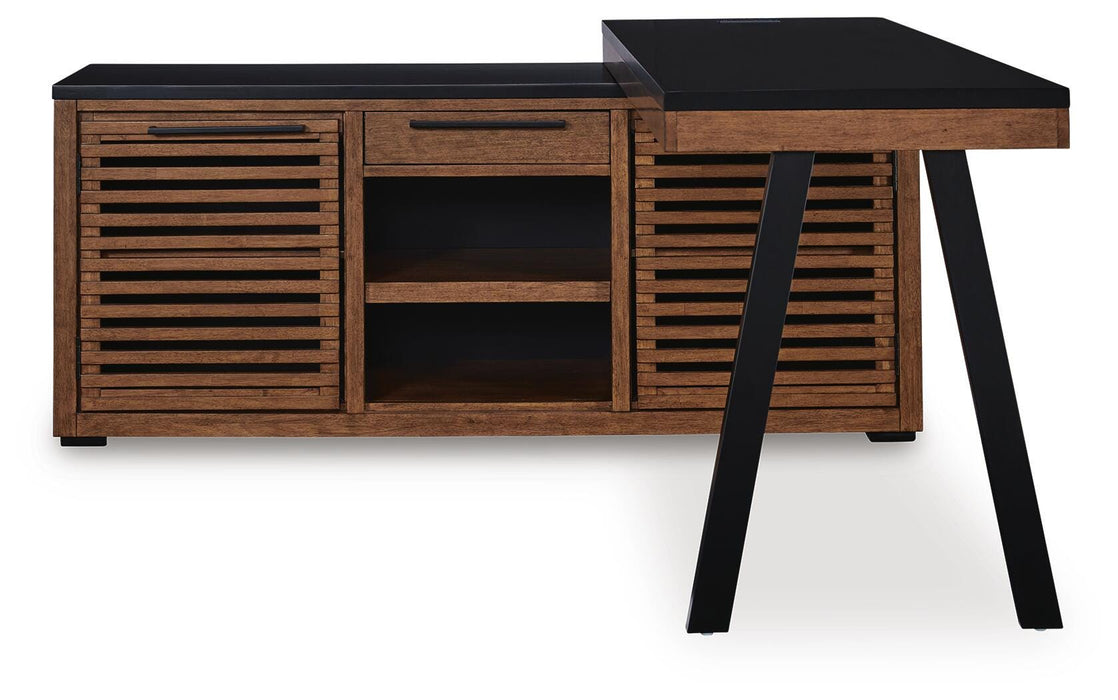 Kallari Credenza with Desk Return - CasaBella Furniture (San Antonio, TX)