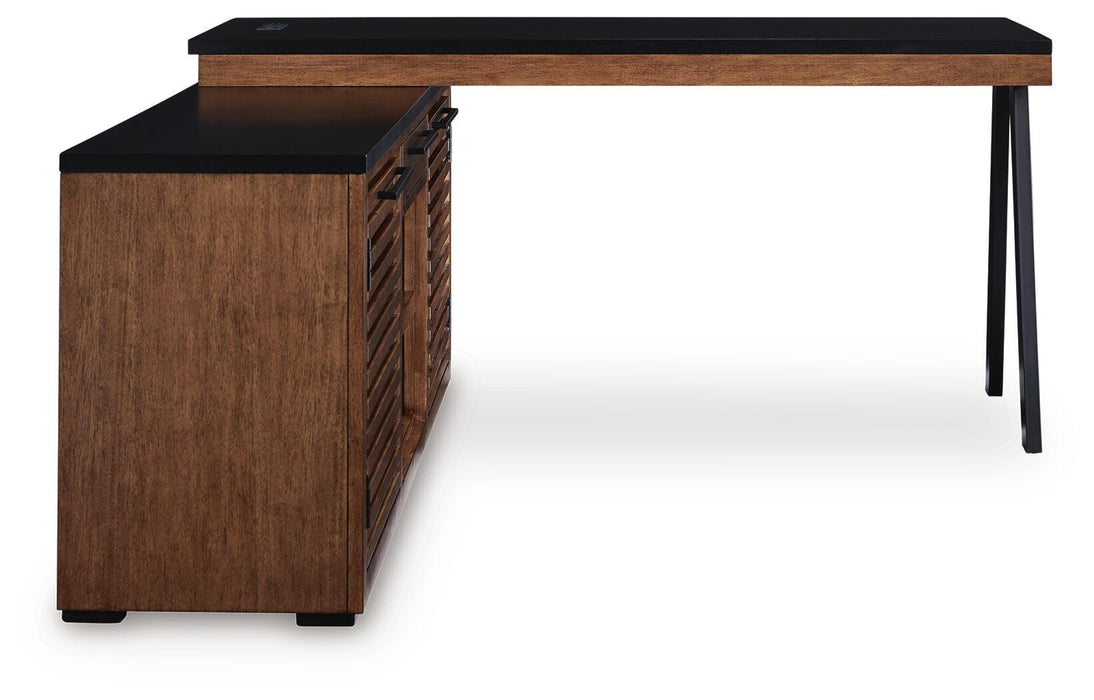 Kallari Credenza with Desk Return - CasaBella Furniture (San Antonio, TX)