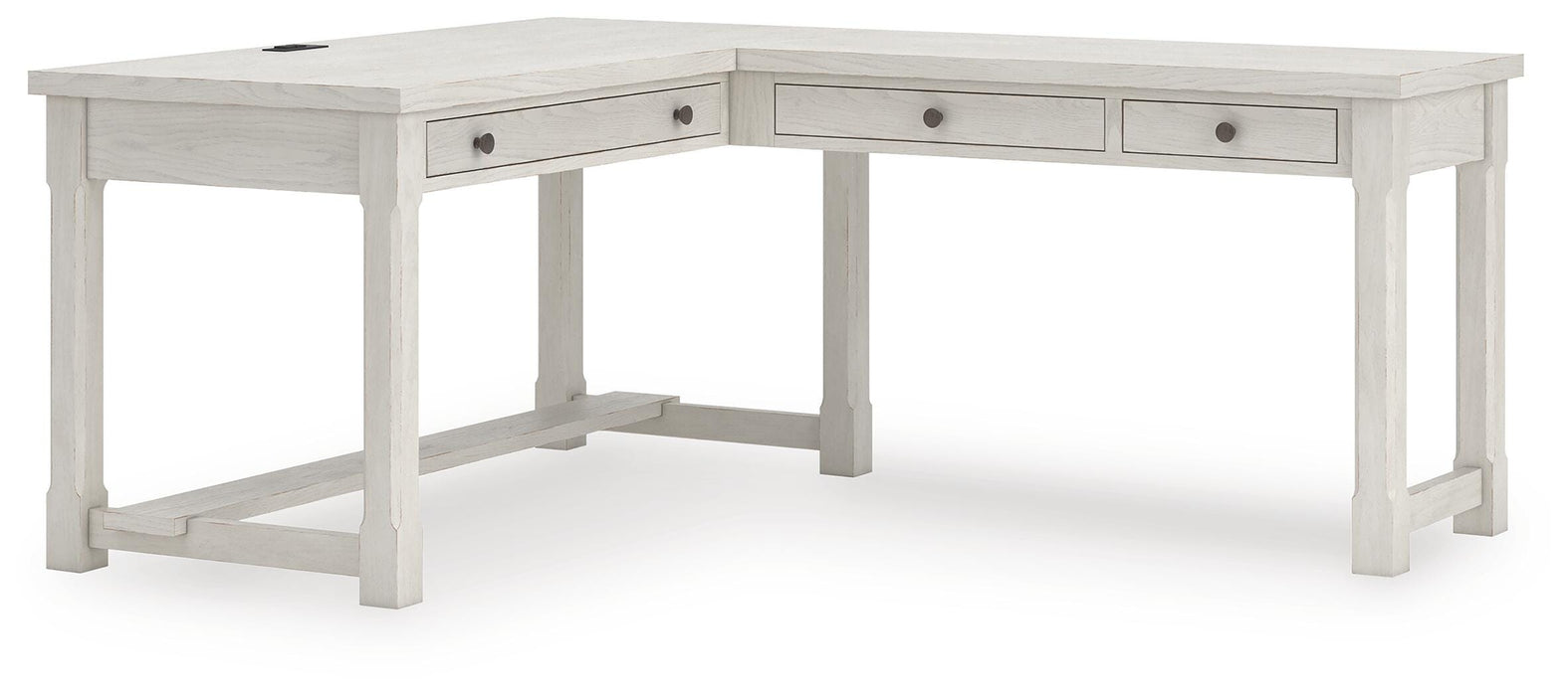 Robbinsdale L-Shaped Home Office Desk - CasaBella Furniture (San Antonio, TX)