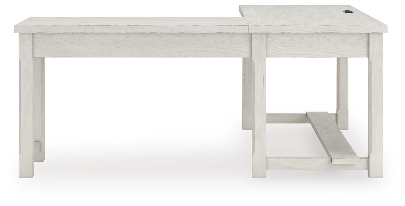 Robbinsdale L-Shaped Home Office Desk - CasaBella Furniture (San Antonio, TX)