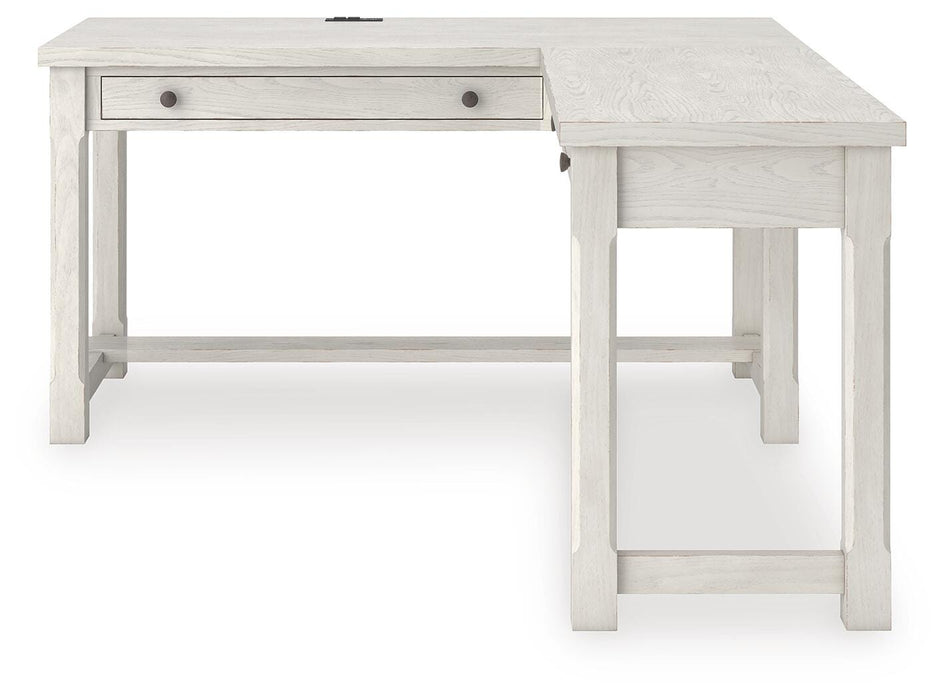 Robbinsdale L-Shaped Home Office Desk - CasaBella Furniture (San Antonio, TX)