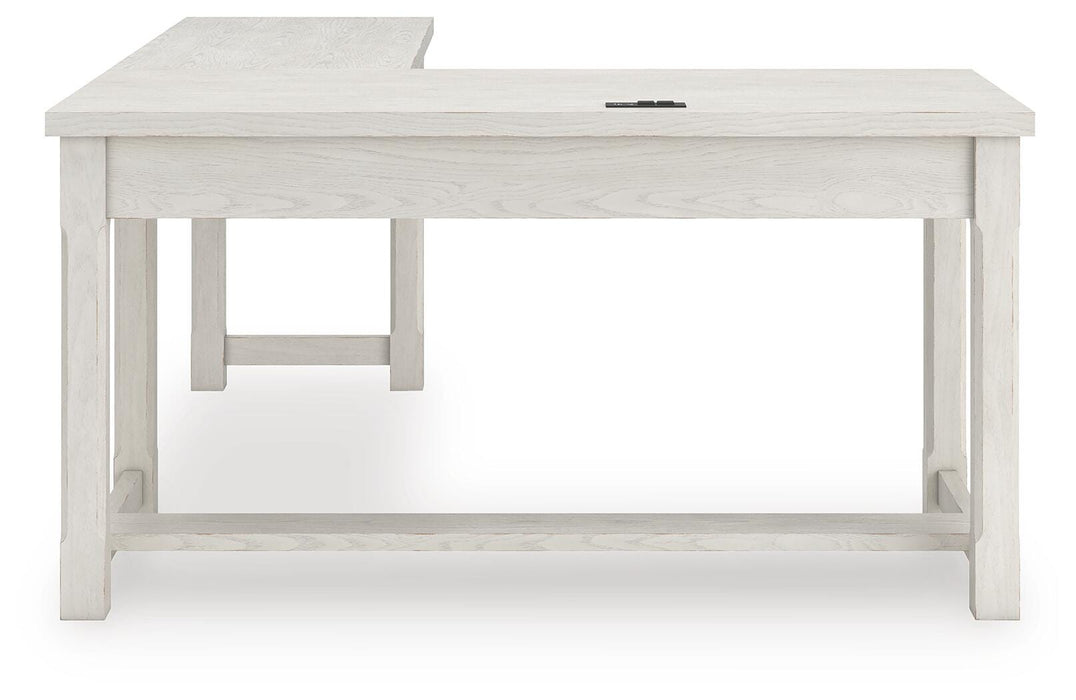 Robbinsdale L-Shaped Home Office Desk - CasaBella Furniture (San Antonio, TX)