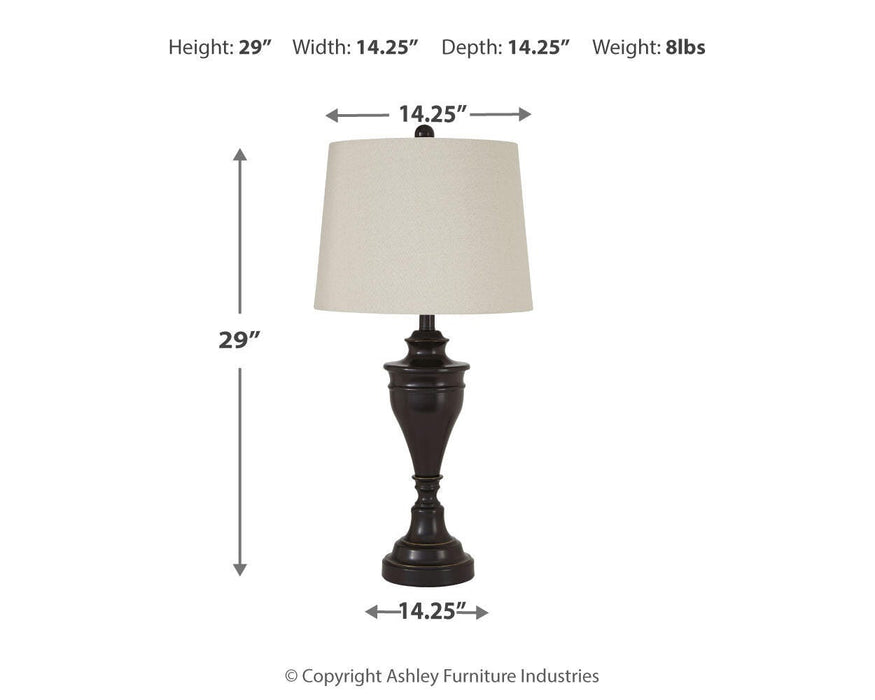 Darlita Table Lamp (Set of 2) - CasaBella Furniture (San Antonio, TX)