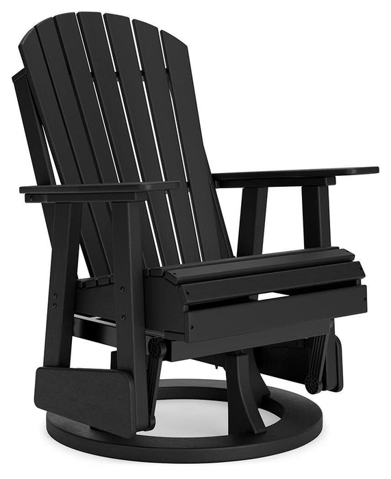 Hyland wave Outdoor Swivel Glider Chair - CasaBella Furniture (San Antonio, TX)