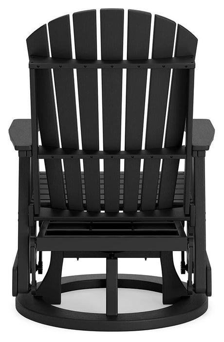 Hyland wave Outdoor Swivel Glider Chair - CasaBella Furniture (San Antonio, TX)